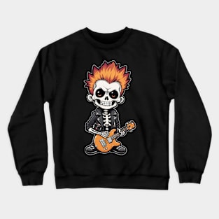 Punk Rock Skeleton 4 Crewneck Sweatshirt